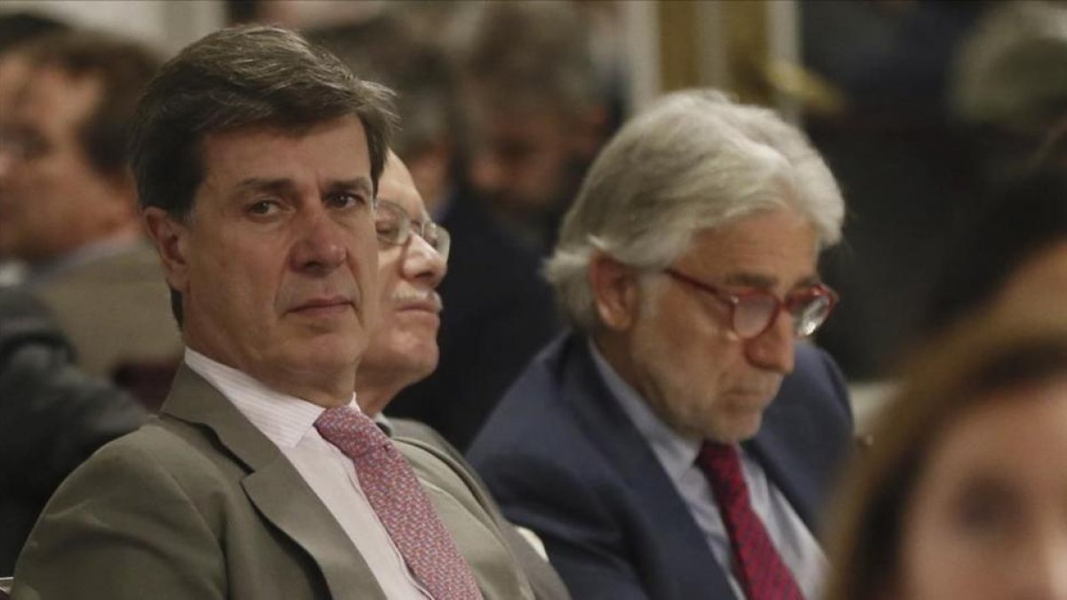 Cayetano Martínez de Irujo, esta mañana en Madrid.-