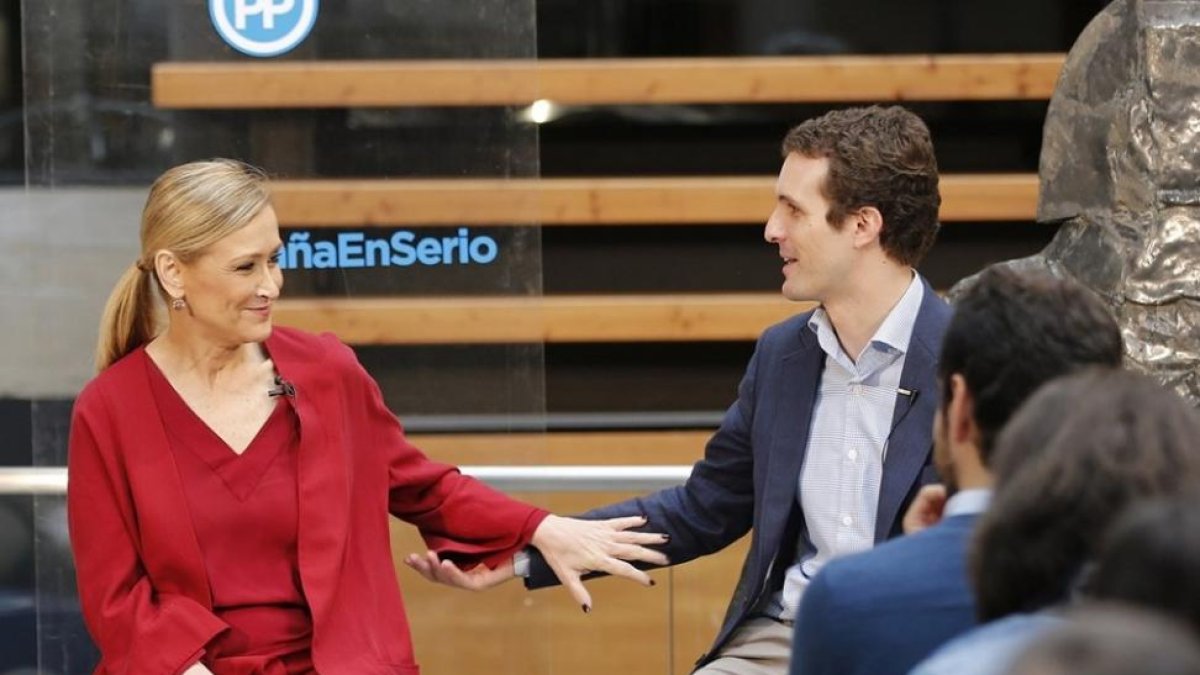 Cifuentes y Casado en una foto de archivo.-EUROPA PRESS