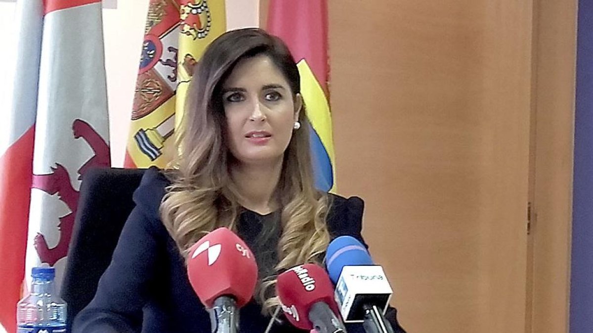 Susana Suárez en su comparecencia de ayer.-S. G. C.
