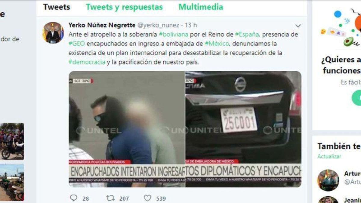 Captura de Twitter.-EUROPA PRESS