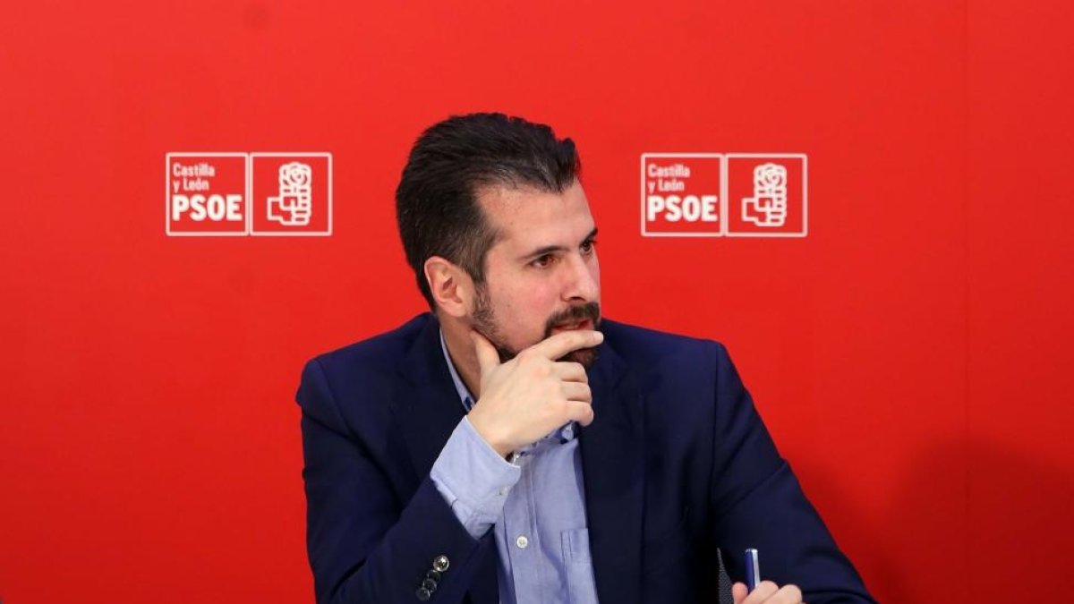 El secretario general del PSOE de Castilla y León, Luis Tudanca.-MIRIAM CHACÓN / ICAL