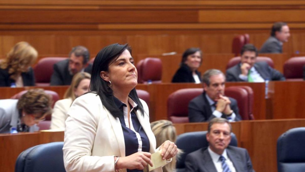 La nueva vicepresidenta de la Mesa de las Cortes, la socialista Ana Sánchez-Ical