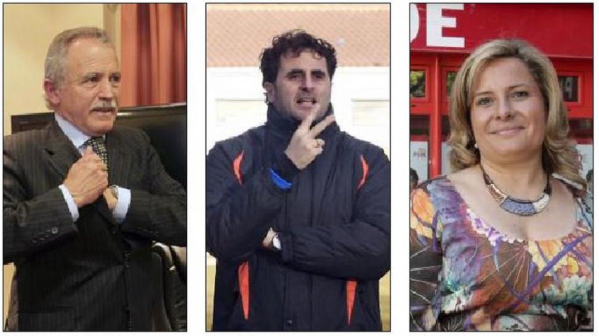 El alcalde, el entrenador y la vicepresidenta primera de la Diputación de Soria.-E.M.