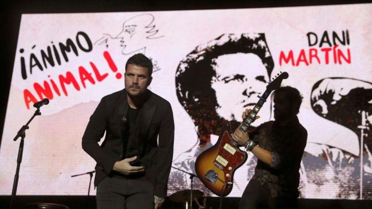 Veinte amigos homenajean a Luis Eduardo Aute en el concierto ¡Ánimo, animal!.-JUANJO MARTÍN (EFE)
