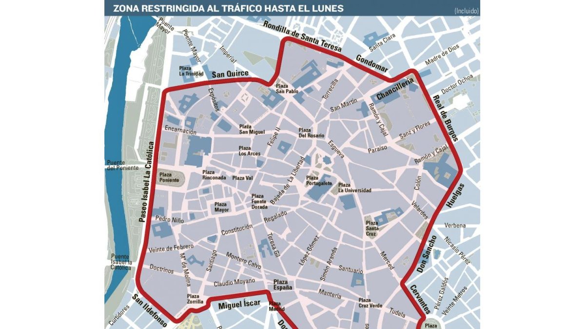 Corte de las calles de Valladolid.-EL MUNDO DE CASTILLA Y LEÓN