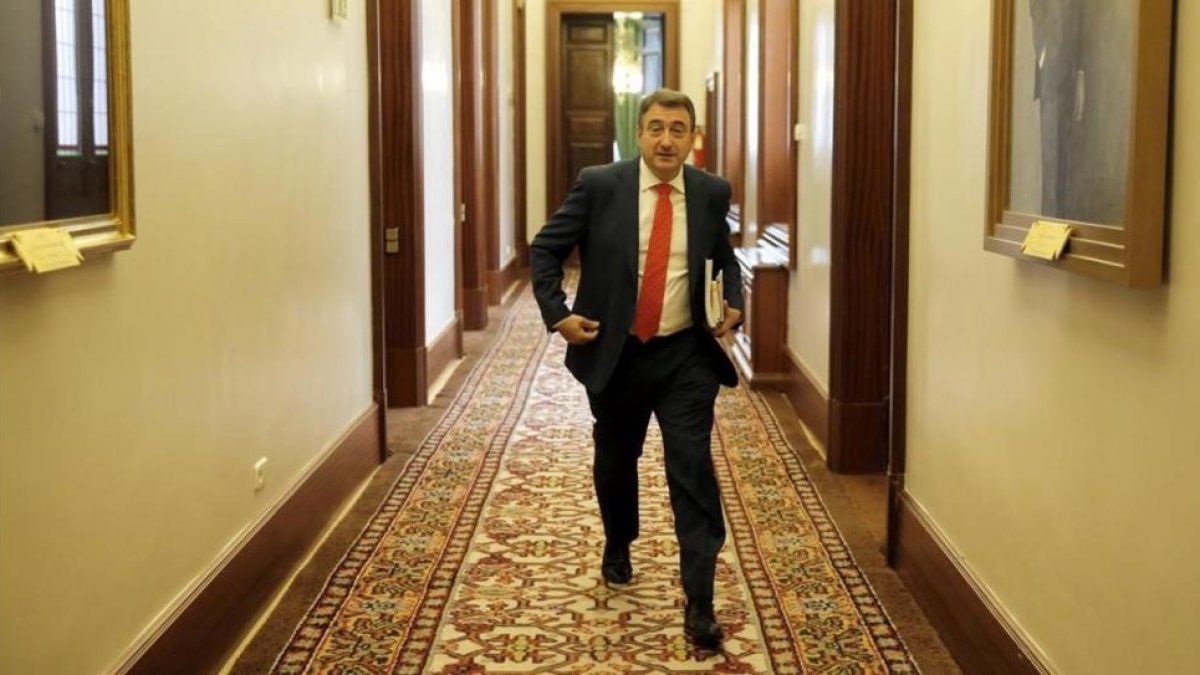 El portavoz del PNV en el Congreso de los Diputados, Aitor Esteban.-JOSE LUIS ROCA