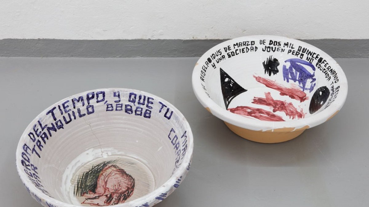 Detalle de la obra de Fernando Renes en la exposición. | NÉXODOS