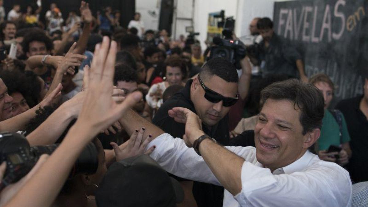 Fernando Haddad, candidato a la presidencia de Brasil por el partido de los trabajadores.-AP