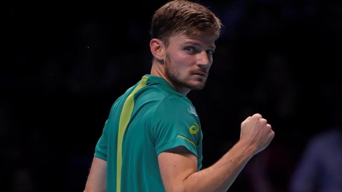 David Goffin, finalista en el Masters de Londres.-REUTERS / TOBY MELVILLE