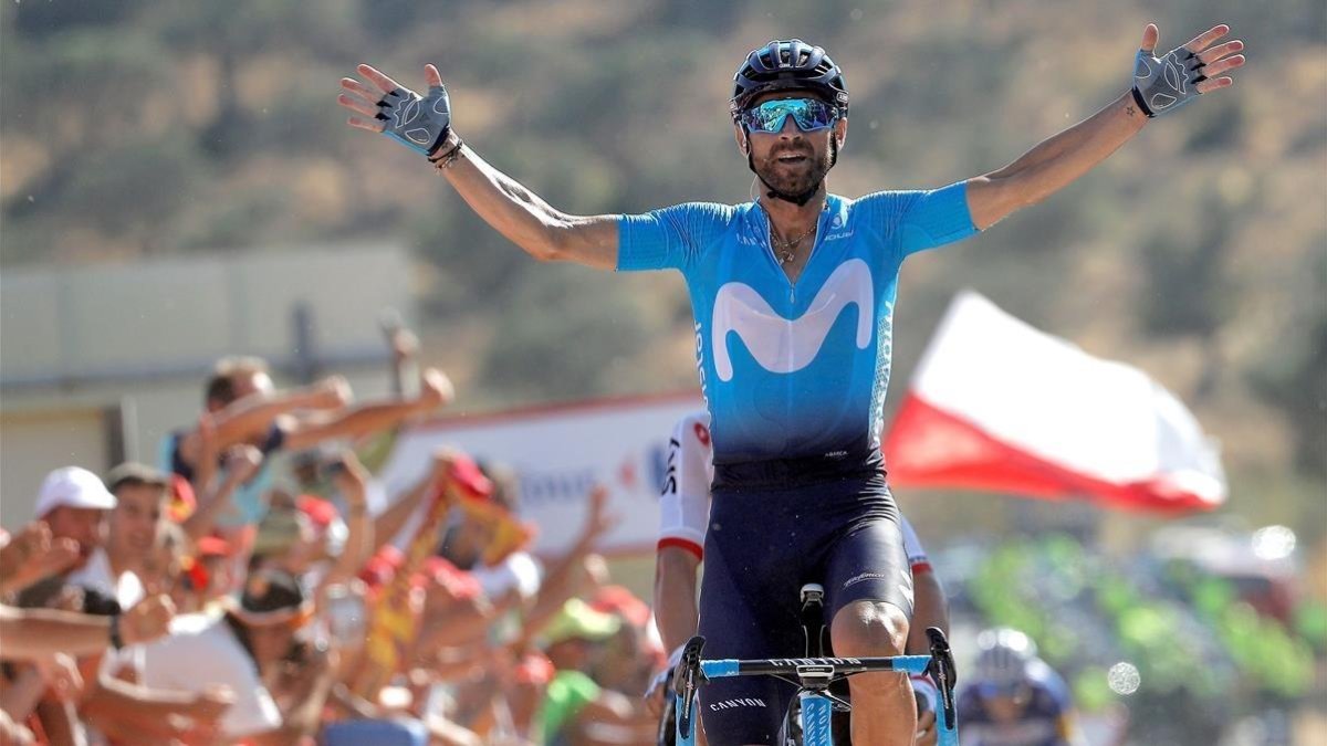 Alejandro Valverde triunfa en la segunda etapa de la Vuelta.-MANUEL BRUQUE