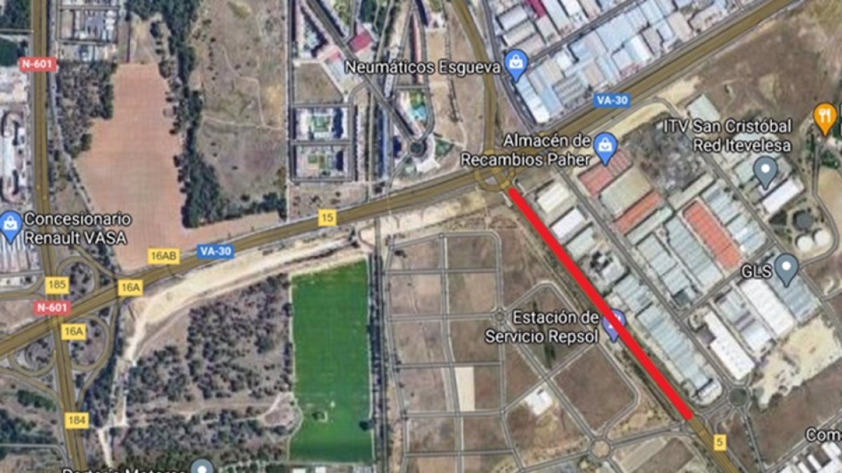 Plano del tramo en el que se llevarán a cabo los trabajos de mejora.- E. PRESS