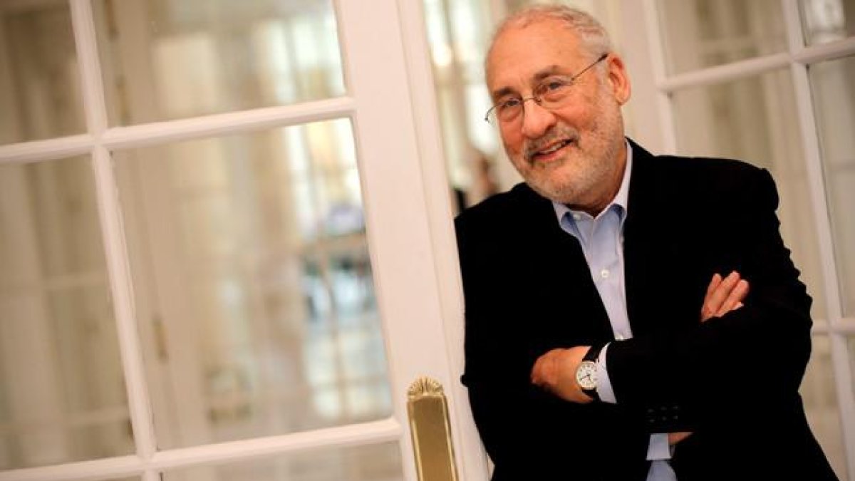 Josep Stiglitz, durante una visita a Madrid, en el 2012.-JOSE LUIS ROCA