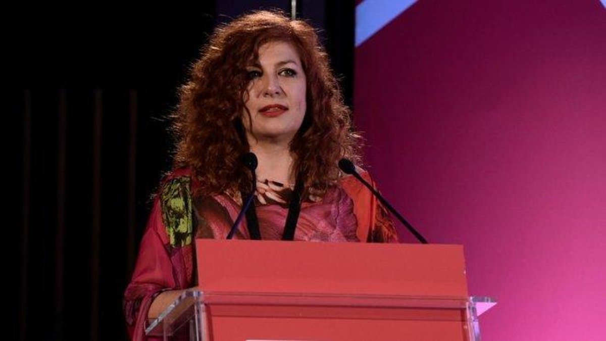 Pilar Jurado, durante la asamblea general de la SGAE celebrada el lunes pasado.-EFE / LUIS CAMACHO