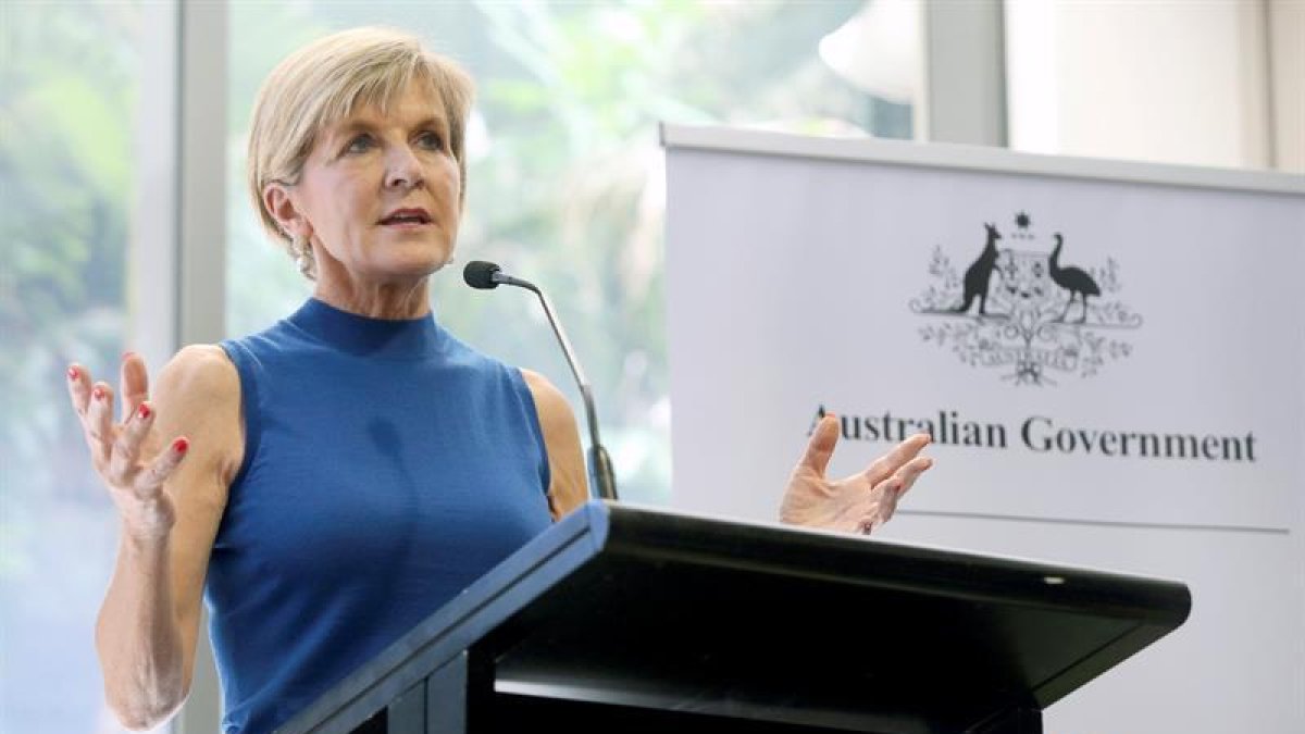 La ministra de Exteriores australiana, Julie Bishop-EFE