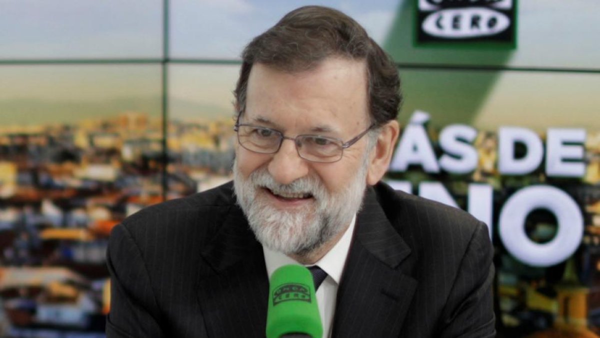 El presidente Mariano Rajoy, en la entrevista en la que ha reconocido a la República catalana.-EFE