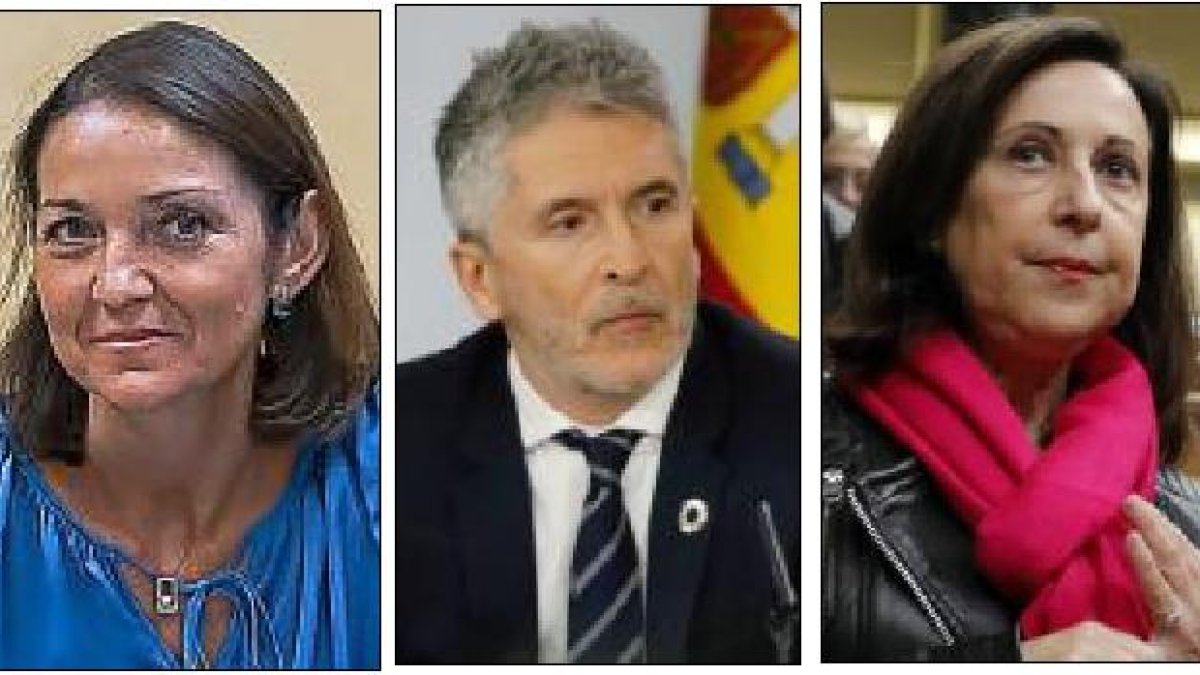 Maroto, Marlaska y Robles.-E.M.