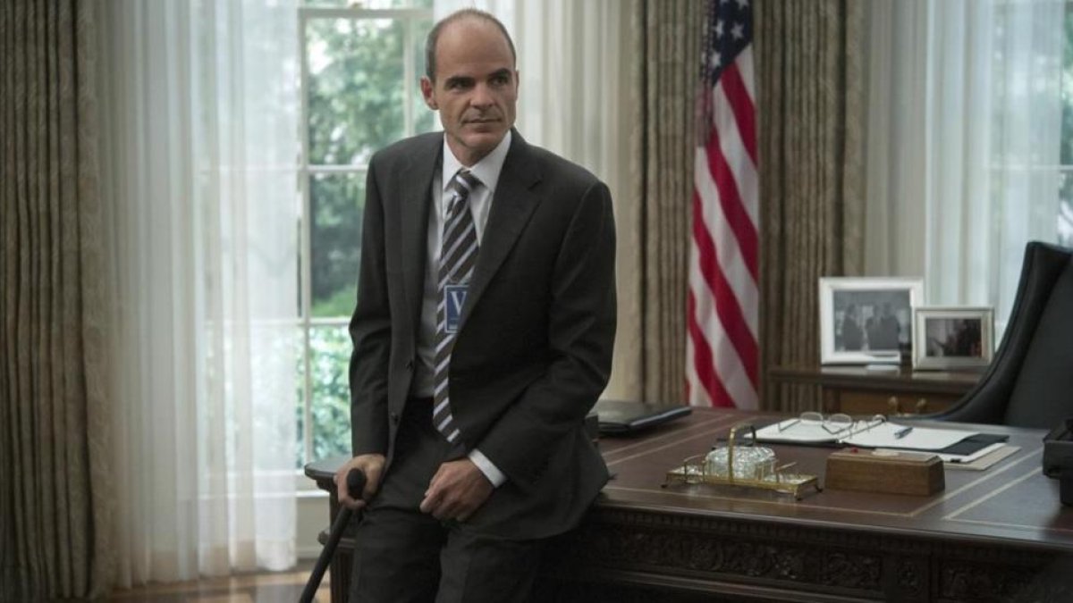 El actor Michael Kelly, en el papel de Doug Stamper, en la serie de Netflix 'House of cards'.-David Giesbrecht