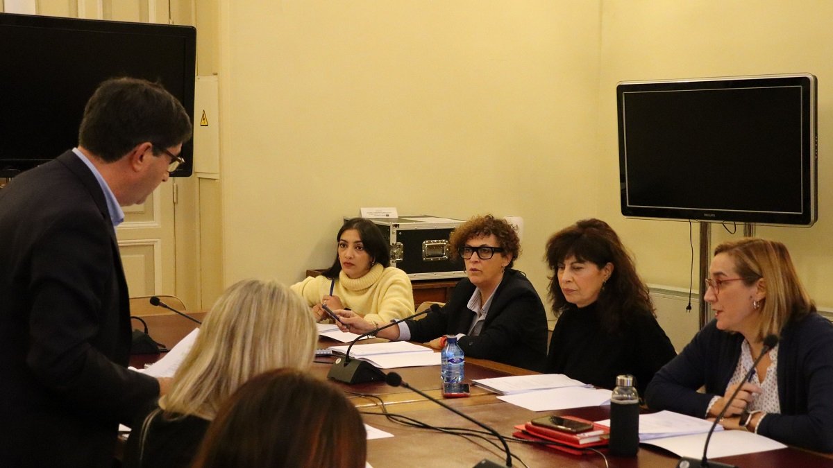 El Grupo Municipal Socialista en una reunión. -PSOE