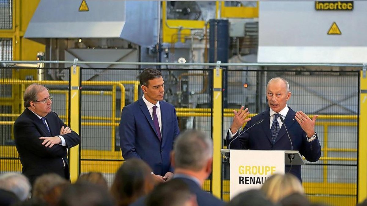 Visita de Pedro Sánchez a la factoría de Reanult en Valladolid.-PHOTOGENIC/MIGUEL ANGEL SANTOS