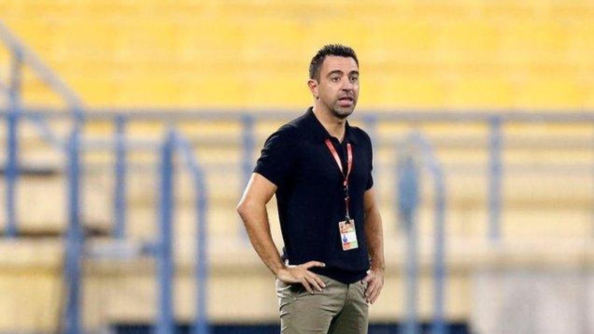 Xavi, durante el partido.-@ALSADDSC