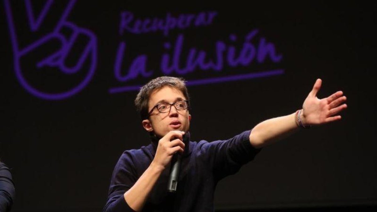 Íñigo Errejón presenta su proyecto, 'Recuperar la Ilusión'.-ELISENDA PONS
