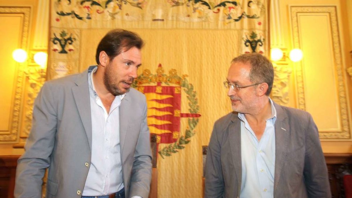 El alcalde de Valladolid, Oscar Puente, y el concejal de Urbanismo, Manuel Saravia, ofrecerán una rueda de prensa en torno al Campus de la Justicia-Ical