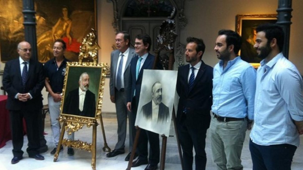 Imagen de la presentación de las obras.-E.P.