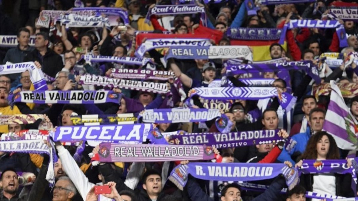 Aficionados del Real Valladolid.