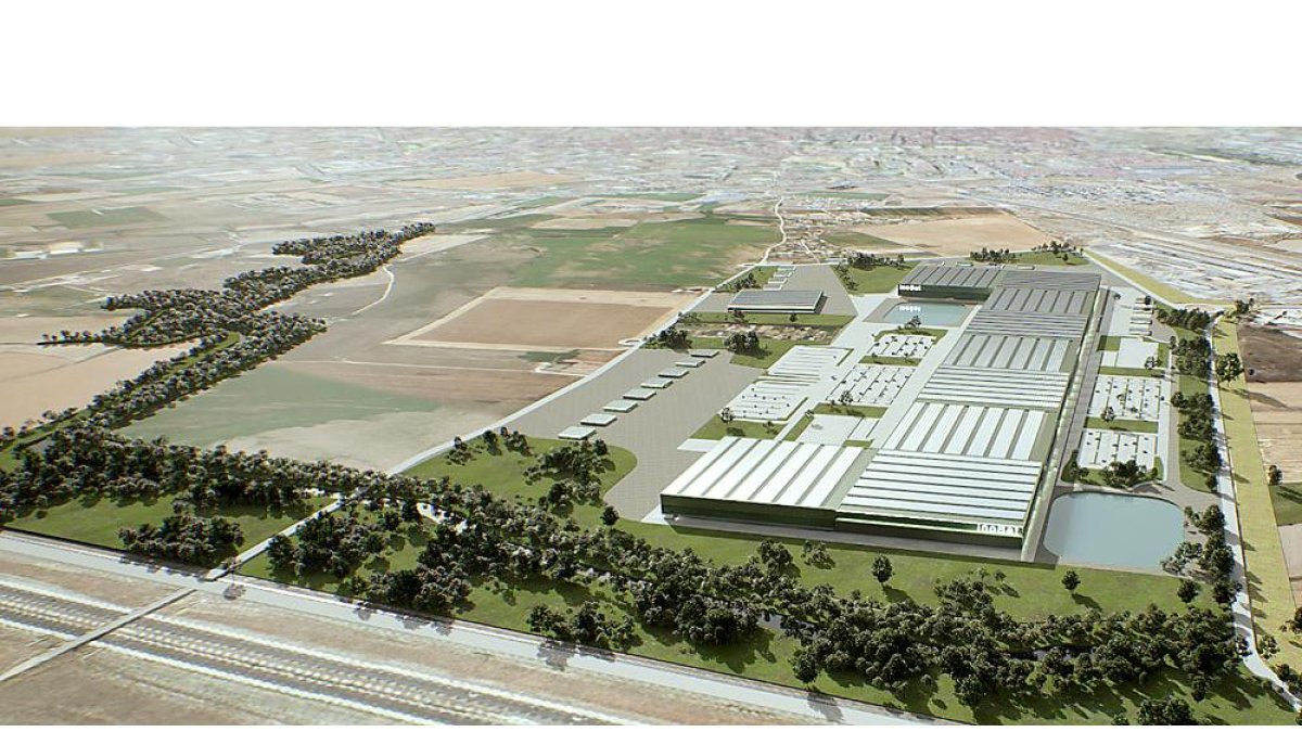 Infografía de la factoría de Inobat en Valladolid. E. M.
