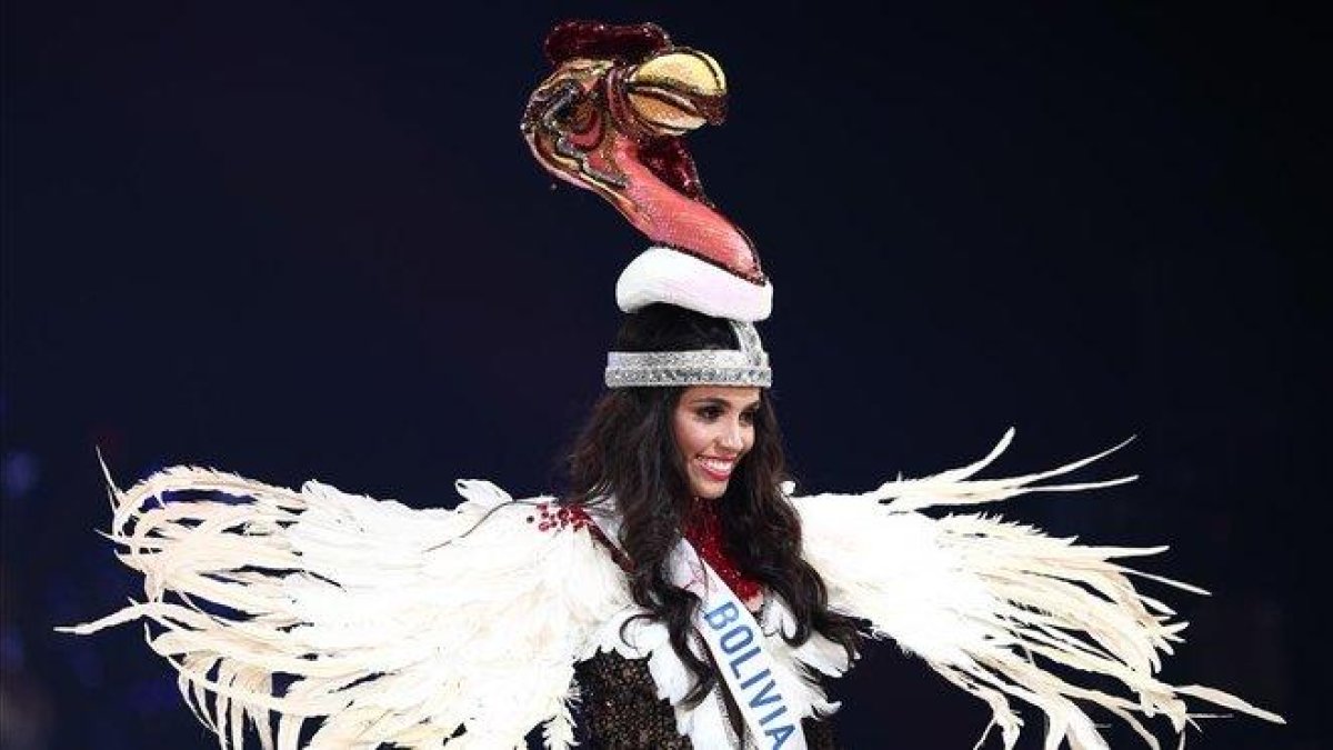 María Elena Antelo Molina, Miss Bolivia 2018.-AFP / MEHRI BEHROUZ