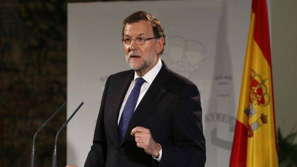 Mariano Rajoy, en una conferencia sobre la reforma de la Administración, el jueves en Madrid.-Foto: DAVID CASTRO