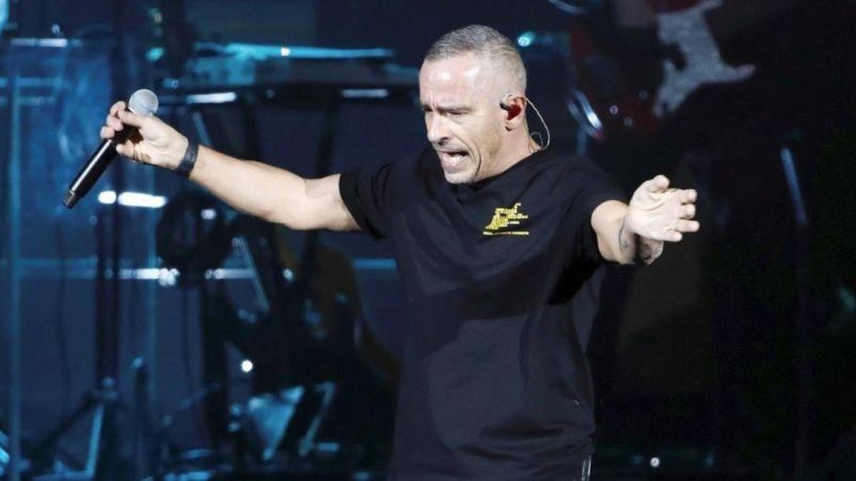 Eros Ramazzotti, en el Palacio Vistalegre, en Madrid, el jueves pasado.-EFE / PEPI CARDENETE