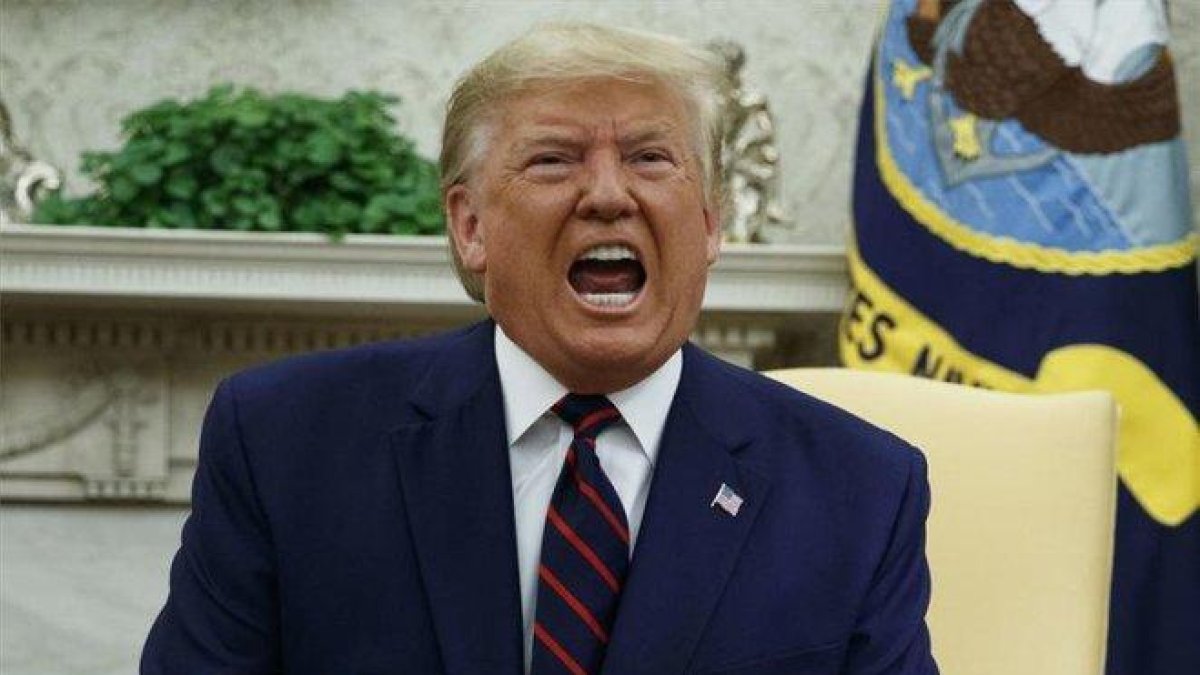 Donald Trump, el presidente de los Estados Unidos.-AP