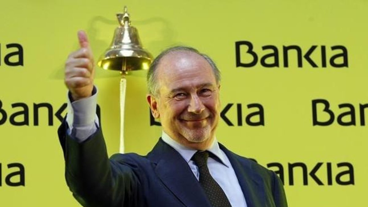 Rodrigo Rato en el acto de salida a bolsa de Bankia.-DAVID CASTRO