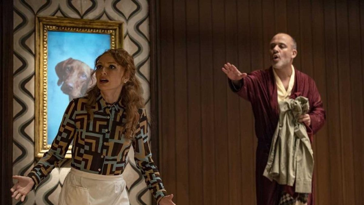 Cristina Castaño y Javier Gutiérrez en una escana de la obra.-E.M.