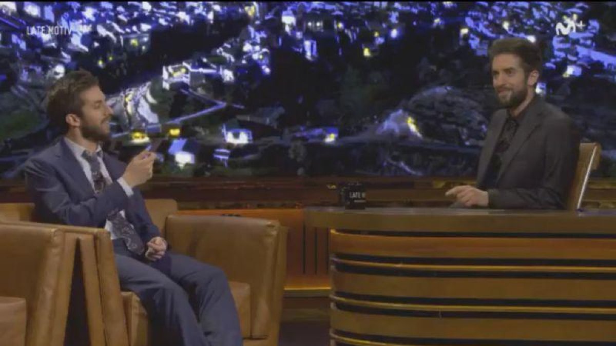 David Broncano, por partida doble, en 'Late motiv'.-MOVISTAR