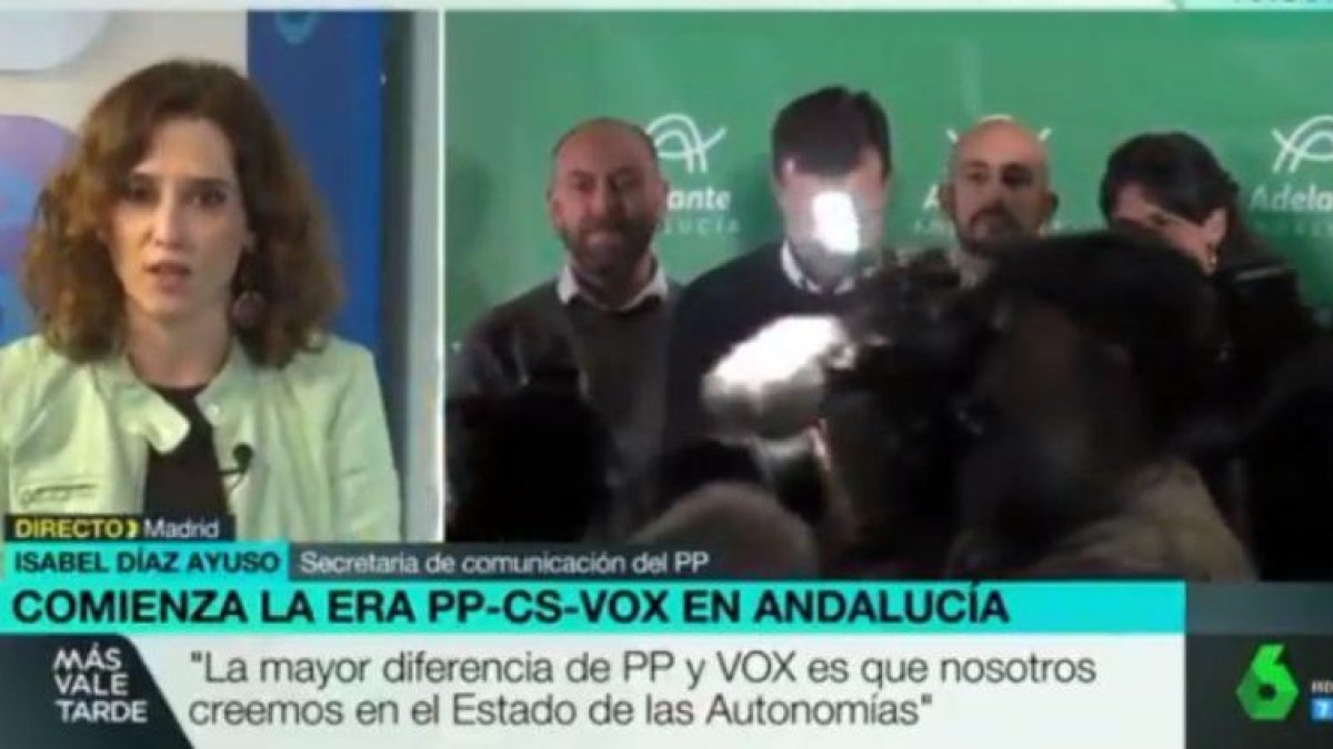 La vicesecretaria de comunicación del PP, Isabel Díaz Ayuso.-EL PERIÓDICO