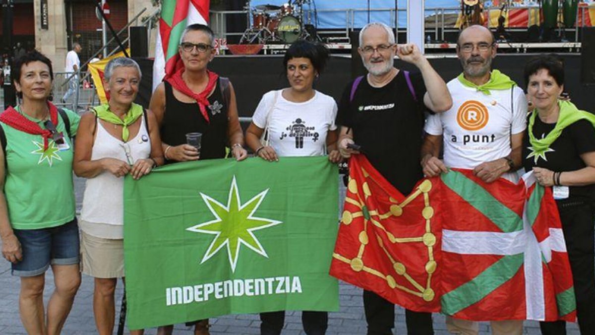Manifestación de la CUP el día de la Diada.-ATLAS