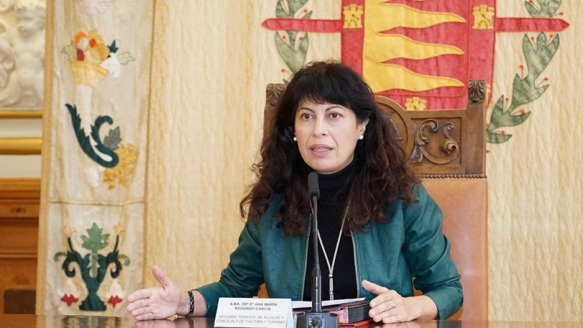 La concejala de Cultura Ana Redondo, ayer, en el Ayuntamiento de Valladolid.-C. A.
