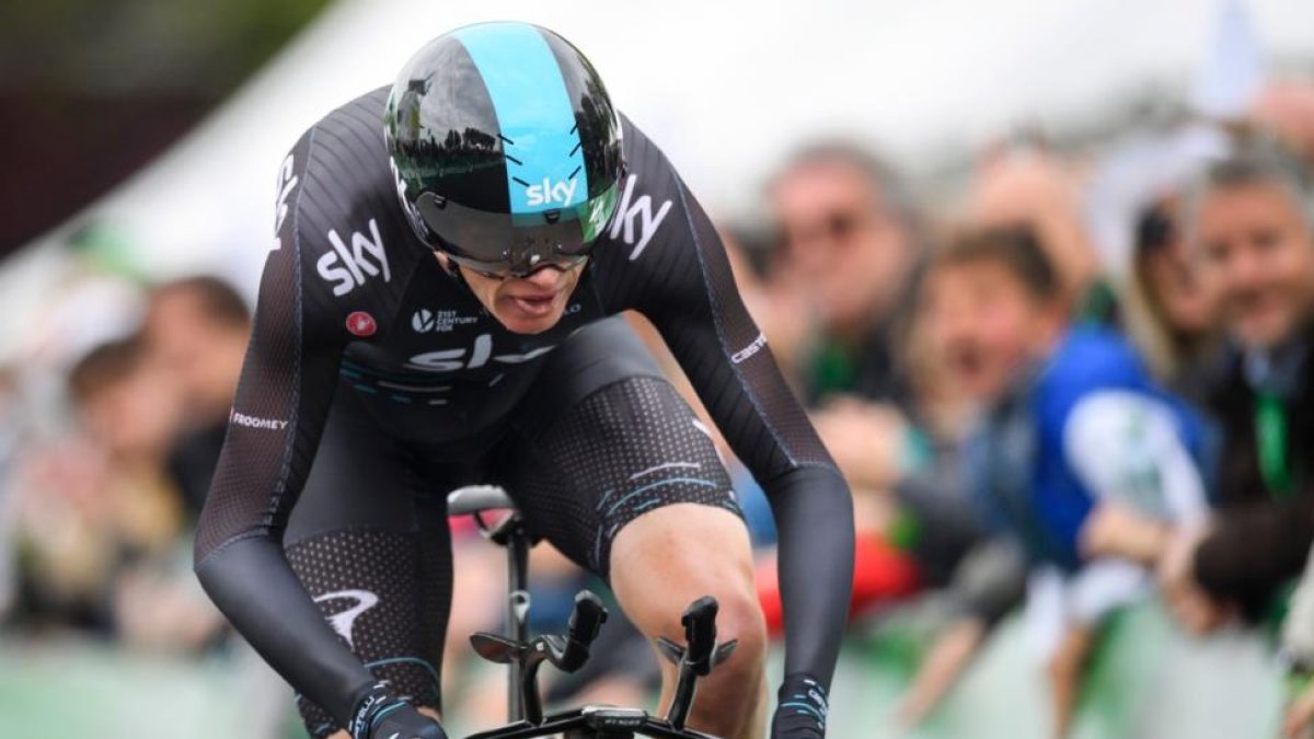 Chris Froome, en el Tour de Romandía.-AFP