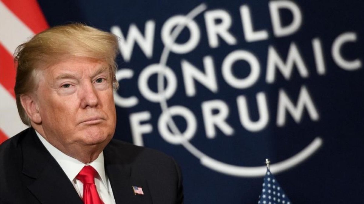Trump, en Davos.-FABRICE COFFRINI / AFP