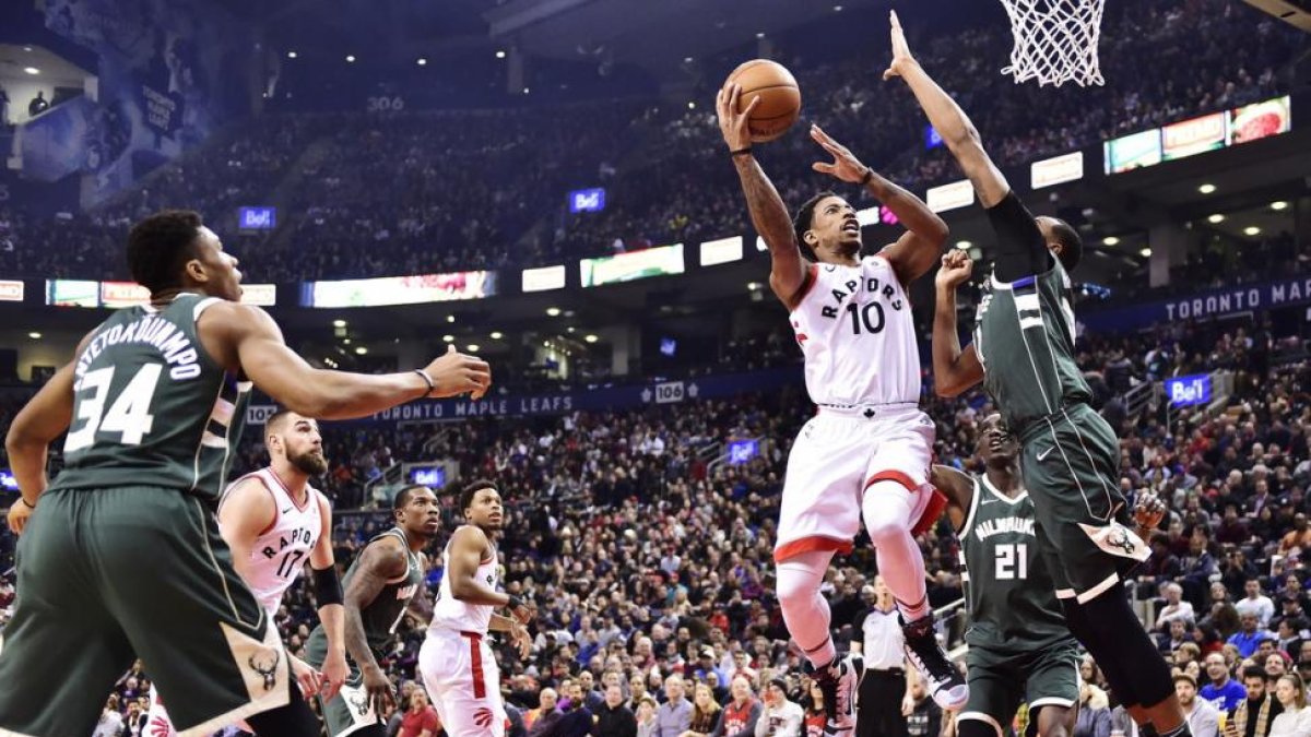 DeRozan, en acción.-AP