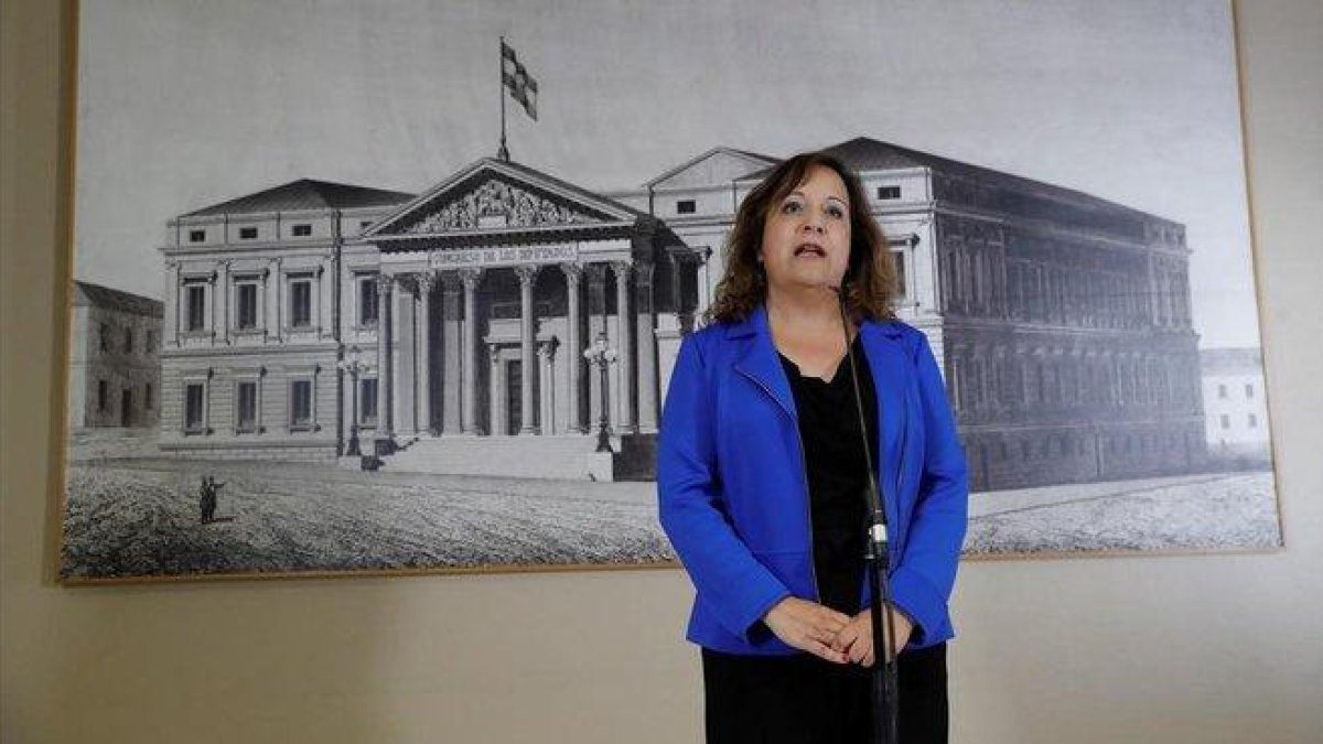 La eurodiputada del PSOE Iratxe García.-