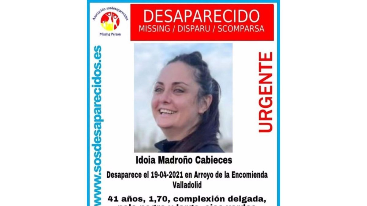 Cartel con información sobre una mujer desaparecida en Arroyo de la Encomienda. / E.M.