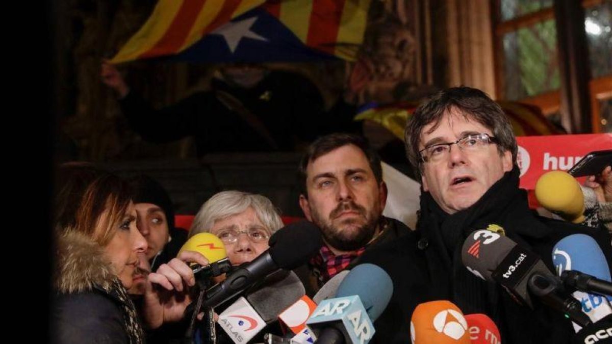 Carles Puigdemont, en Bélgica.-AFP / THIERRY ROGE