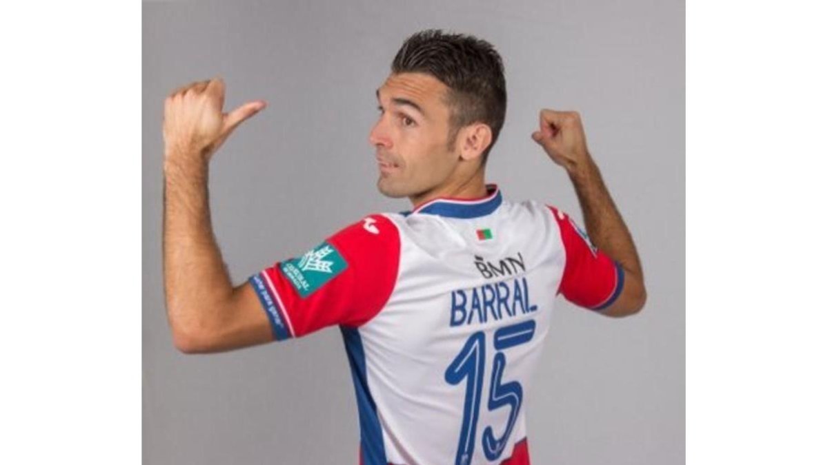 David Barral, jugador del Granada.-