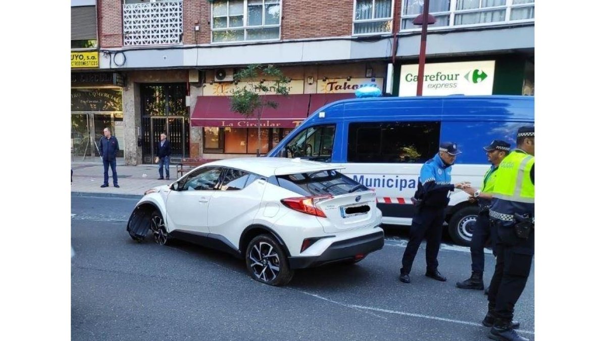 El coche tras el accidente-E. PRESS