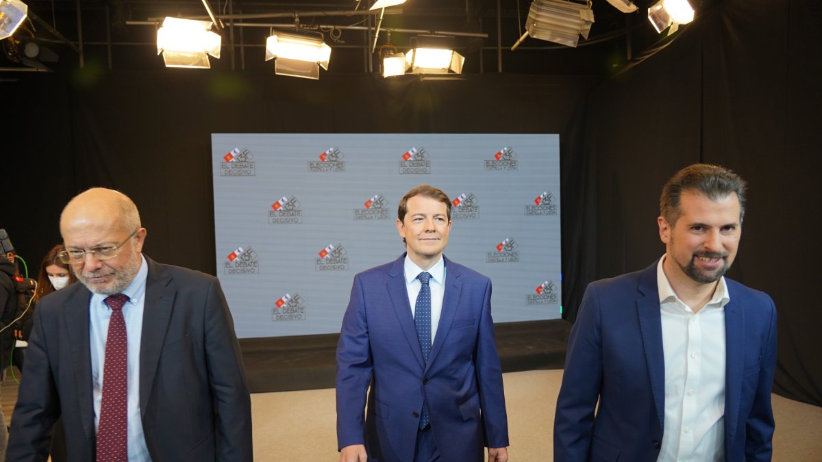 Francisco Igea, Alfonso Fernández Mañueco y Luis Tudanca. ICAL