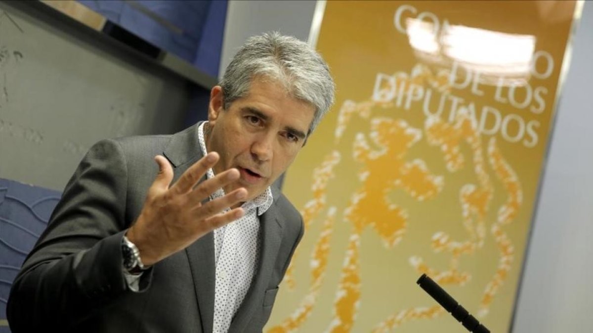 Francesc Homs, el pasado 2 de agosto en el Congreso.-JOSÉ LUIS ROCA