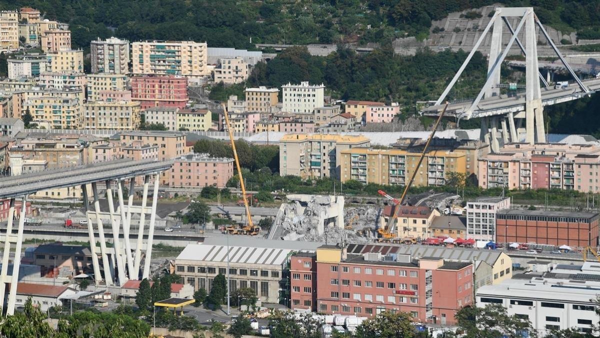 El puente Morandi.-LUCA ZENNARO